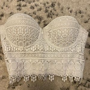 Lace corset top